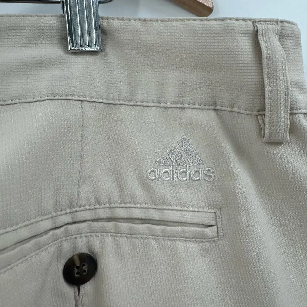 Adidas tan gold shorts